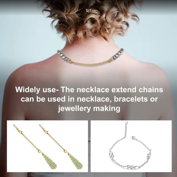 Chain Extender, Double-headed lobster claw Necklace chain extender - Picture 2 of 4